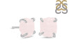 Rose Quartz Raw Crystal Stud Earring RSQ-RE-350.