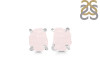 Rose Quartz Raw Crystal Stud Earring RSQ-RE-397.