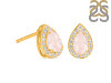 Rose Quartz & White Topaz Stud Earring RSQ-RE-52.