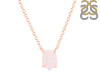 Rose Quartz Raw Crystal Necklace RSQ-RN-200.