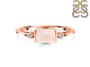 Rose Quartz & White Topaz Ring RSQ-RR-135.