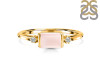 Rose Quartz & White Topaz Ring RSQ-RR-135.