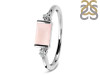 Rose Quartz & White Topaz Ring RSQ-RR-135.