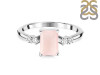 Rose Quartz & White Topaz Ring RSQ-RR-139.