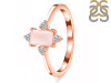 Rose Quartz & White Topaz Ring RSQ-RR-275.