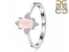 Rose Quartz & White Topaz Ring RSQ-RR-275.