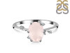 Rose Quartz & White Topaz Ring RSQ-RR-318.