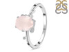 Rose Quartz & White Topaz Ring RSQ-RR-318.