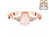 Rose Quartz & White Topaz Ring RSQ-RR-335.