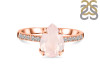 Rose Quartz & White Topaz Ring RSQ-RR-344A.