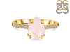 Rose Quartz & White Topaz Ring RSQ-RR-344A.