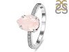 Rose Quartz & White Topaz Ring RSQ-RR-344A.