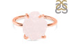 Rose Quartz Raw Crystal Ring RSQ-RR-347.