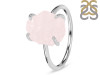 Rose Quartz Raw Crystal Ring RSQ-RR-347.