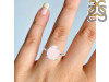 Rose Quartz Raw Crystal Ring RSQ-RR-347.