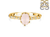 Rose Quartz & White Topaz Ring RSQ-RR-35.