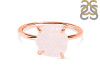 Rose Quartz Raw Crystal Ring RSQ-RR-350.