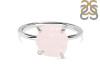 Rose Quartz Raw Crystal Ring RSQ-RR-350.