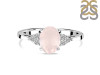 Rose Quartz & White Topaz Ring RSQ-RR-364.