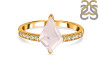 Rose Quartz & White Topaz Ring RSQ-RR-400.