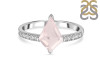 Rose Quartz & White Topaz Ring RSQ-RR-400.