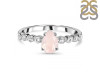 Rose Quartz & White Topaz Ring RSQ-RR-419D.
