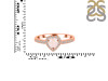 Rose Quartz & White Topaz Ring RSQ-RR-423.