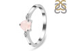 Rose Quartz & White Topaz Ring RSQ-RR-425.