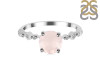 Rose Quartz & White Topaz Ring RSQ-RR-426.