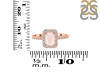 Rose Quartz & White Topaz Ring RSQ-RR-432.