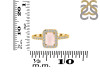 Rose Quartz & White Topaz Ring RSQ-RR-432.