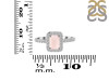 Rose Quartz & White Topaz Ring RSQ-RR-432.