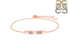Rose Quartz & White Topaz Bracelet RSQ-RDB-147.