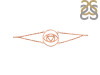 Brow Chakra Plain Silver Bracelet PS-RDB-3.