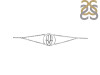 Hamsa Hand Plain Silver Bracelet PS-RDB-5.