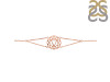 Solar Plexus Chakra Plain Silver Bracelet PS-RDB-6.