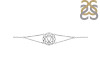Solar Plexus Chakra Plain Silver Bracelet PS-RDB-6.