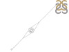 Sacral Chakra Plain Silver Bracelet PS-RDB-7.