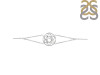 Sacral Chakra Plain Silver Bracelet PS-RDB-7.
