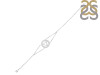 Throat Chakra Plain Silver Bracelet PS-RDB-8.