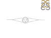 Throat Chakra Plain Silver Bracelet PS-RDB-8.
