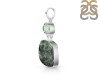Seraphinite/Green Amethyst Pendant-2SP SER-1-259