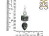 Seraphinite/Green Amethyst Pendant-2SP SER-1-261
