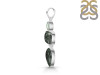 Seraphinite/Green Amethyst Pendant-2SP SER-1-261