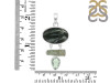 Seraphinite/Green Amethyst/Green Kunzite Pendant-2SP SER-1-272