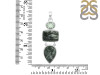 Seraphinite/Green Amethyst Pendant-2SP SER-1-274