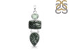 Seraphinite/Green Amethyst Pendant-2SP SER-1-274