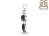 Seraphinite/Green Amethyst Pendant-2SP SER-1-286