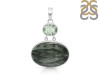 Seraphinite/Green Amethyst Pendant-2SP SER-1-292