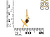 Smoky & White Topaz Alphabet X Pendant SMY-RDA-102.